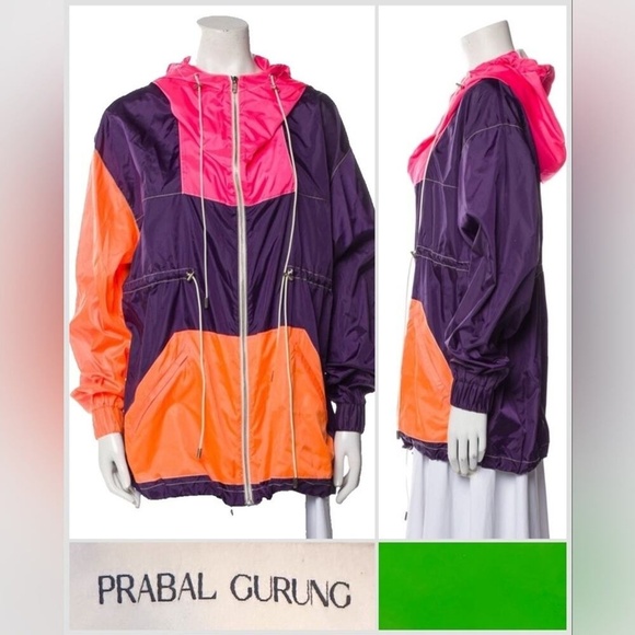 Prabal Gurung Luxury Colorblock windbreaker- S - Picture 5 of 16